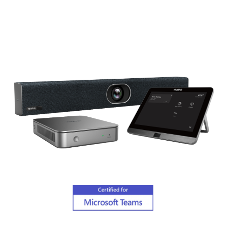 Yealink Microsoft Teams Certified room system equipment for MVC400- includes mini PC and video conference camera