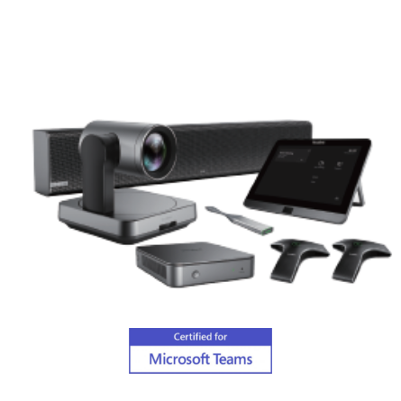 Yealink Microsoft Teams Certified room system equipment for MVC840- includes mini PC, speakers and video conference camera